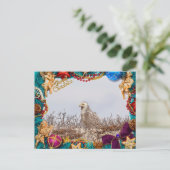 スノーフクロウクリスマスカード シーズンポストカード (スタンド正面)