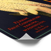 スノーフクロウブランドりんご焼間ワシントン ポスター (角)