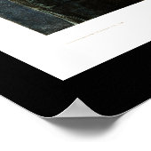 スノーフクロウヴィンテージイラストレーション ポスター (角)