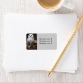 スノーフクロウ写真ラベル ラベル (インサイチュ)