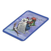 スノーフクロウ及びサンタクリスマスマグネットファンタジー マグネット (左側)