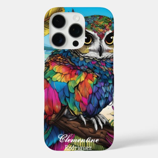 スノーフクロウ熱帯フクロウの夢の風景 Case-Mate iPhoneケース (裏面)