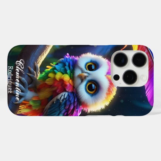 スノーフクロウ熱帯産フクロウ Case-Mate iPhoneケース (裏面 (横))