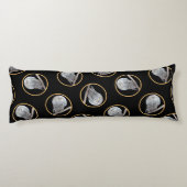 スノーフクロウ絵を描とムーンのオリジナル野鳥アート ボディピロー (裏面)