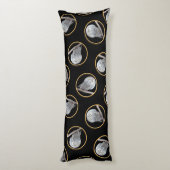 スノーフクロウ絵を描とムーンのオリジナル野鳥アート ボディピロー (裏面 (縦))