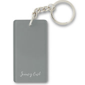 スノーフクロウ絵を描ズ名前をカスタムする キーホルダー