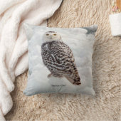 スノーフクロウ角枕 クッション (ブランケット)