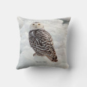 スノーフクロウ角枕 クッション (裏面)