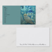 スノーフクロウ魔女 名刺 (正面/裏面)