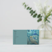 スノーフクロウ魔女 名刺 (スタンド正面)