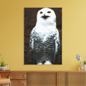 スノーフクロウ24x36 (60x90cm)ワクnm キャンバスプリント (インサイチュ (リビング))
