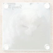 スノーフクロウ ガラスコースター (裏面)