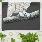 スノーフクロウ キッチンタオル (折り畳み)