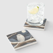 スノーフクロウ ストーンコースター (横)