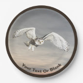 スノーフクロウ ペーパープレート (正面)