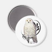 スノーフクロウ マグネット (正面/裏面)
