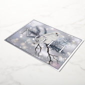 スノーフクロウNOELカスタムクリスマス 箔シーズンカード (回転した状態)