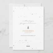 スノーフレエレガントークハッピーホリデ企業のース シーズンカード (裏面)