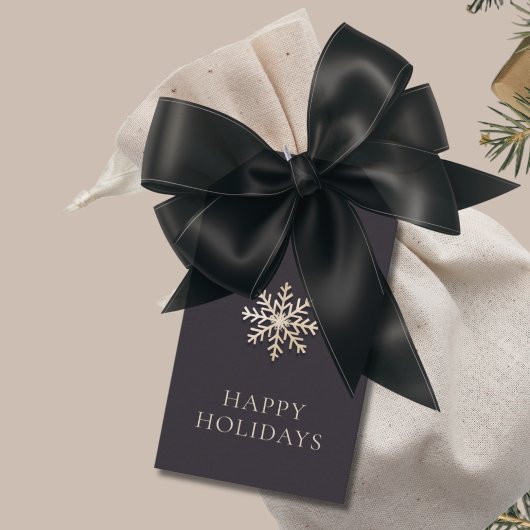 スノーフレッエレガントクホリデイラベル ギフトタグ