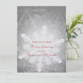 スノーフレッ白熱［赤熱］光を放つクホリデーギャザリング 招待状 (スタンド正面)