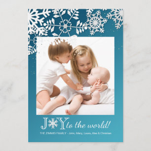 スノーフレッ縁どクフォト招待状 招待状