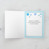 スノーフレモダンークパーソナライズ名祝日カード シーズンカード (内部)