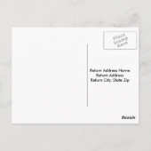 スノーフレークありがとうはがき ポストカード (裏面)