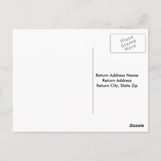 スノーフレークありがとうはがき ポストカード (裏面)