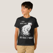 スノーフレークが本当にクリスマスのクリスマスに作られおもしろいる方法 Tシャツ (正面フル)