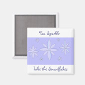 スノーフレークことわざ マグネット (正面/裏面)