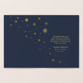 スノーフレークとスノーフラリークリスマス金ゴールドID426 箔カード (内部)