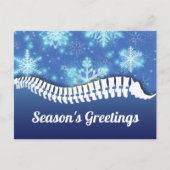 スノーフレークとスパインカイロプラクティック シーズンポストカード (正面)