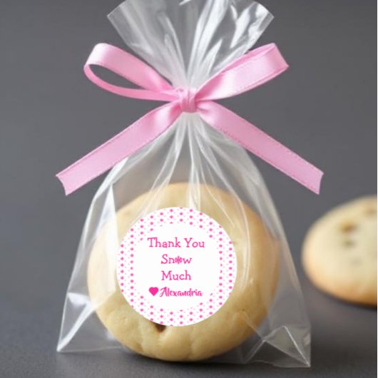 スノーフレークに感謝 ラウンドシール