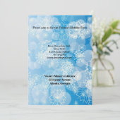 スノーフレークの背景の招待 招待状 (スタンド正面)