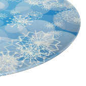 スノーフレークの背景 カッティングボード (角)