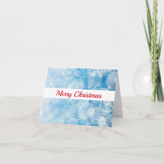 スノーフレークの背景 シーズンカード (正面)