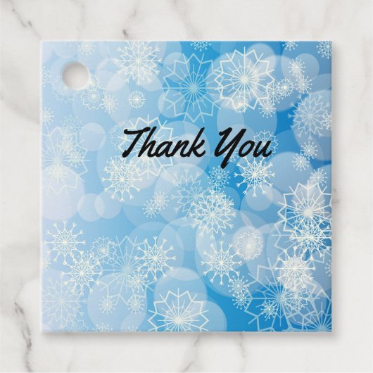 スノーフレークの背景 フェイバータグ (正面)