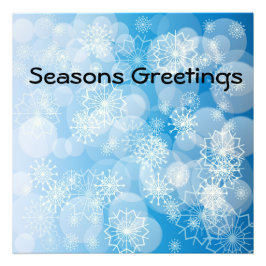 スノーフレークの背景 フォトプリント           