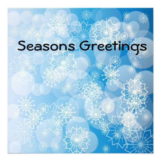 スノーフレークの背景 フォトプリント            (正面)