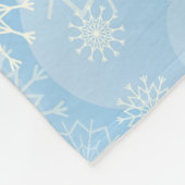 スノーフレークの背景 フリースブランケット (角)