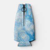 スノーフレークの背景 ボトルクーラー (裏面)