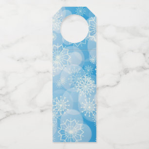 スノーフレークの背景 ボトルネックタグ