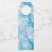 スノーフレークの背景 ボトルネックタグ (裏面)