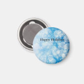 スノーフレークの背景 マグネット (正面/裏面)