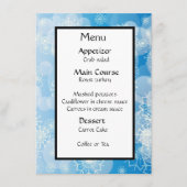 スノーフレークの背景 メニュー (正面)