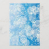 スノーフレークの背景 メニュー (裏面)