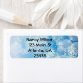 スノーフレークの背景 ラベル (インサイチュ)