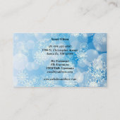 スノーフレークの背景 名刺 (裏面)