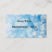 スノーフレークの背景 名刺 (正面)