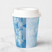 スノーフレークの背景 紙コップ (右)